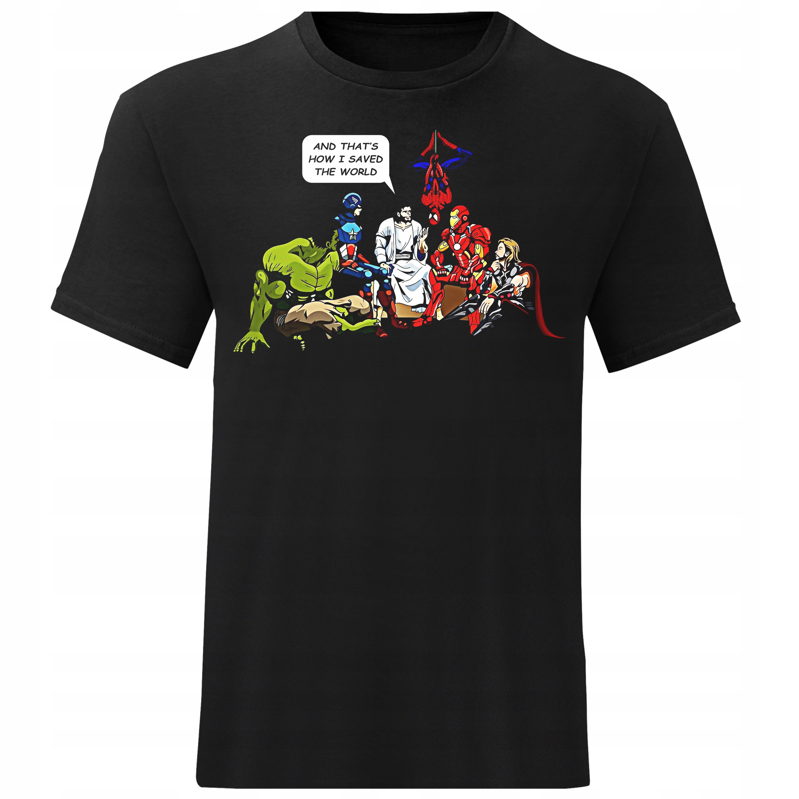 

Męski T-shirt Koszulka Jezus Superhero Marvel L
