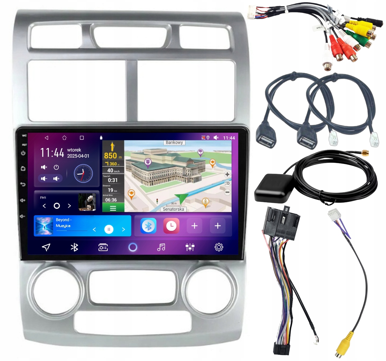Autorádio Carplay Kia Sportage 2004-2007 Wifi Bt Android 4GB 64GB
