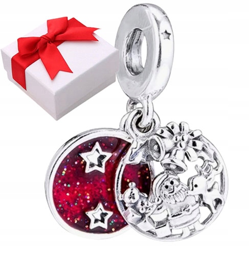 

Charms Mikołaj i Przyjaciele święta s925 Pudełko