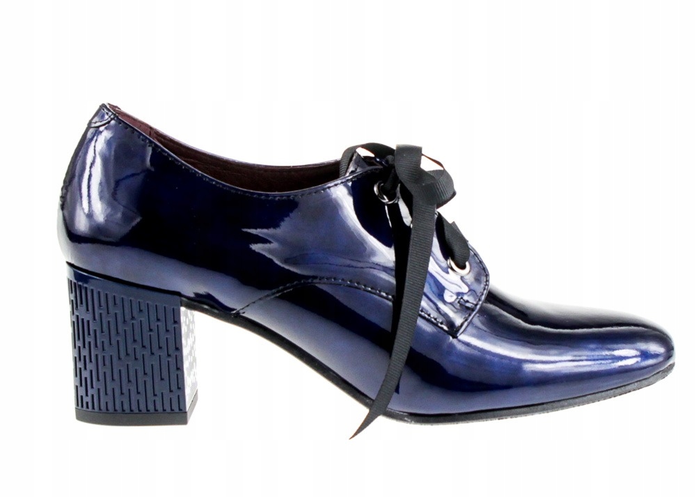 Tmavé Kožené Polobotky, Elegantní Laky