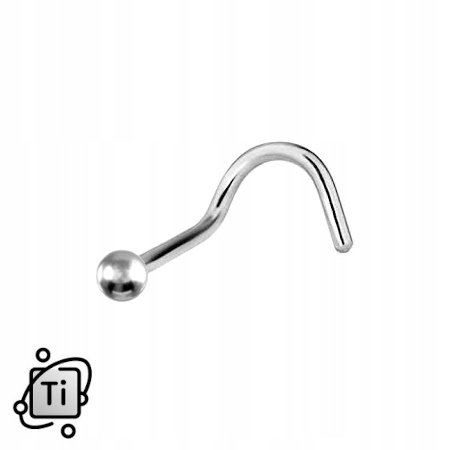 

Nostril Kolczyk Do Nosa Tytanowy Z Kulką 1mm