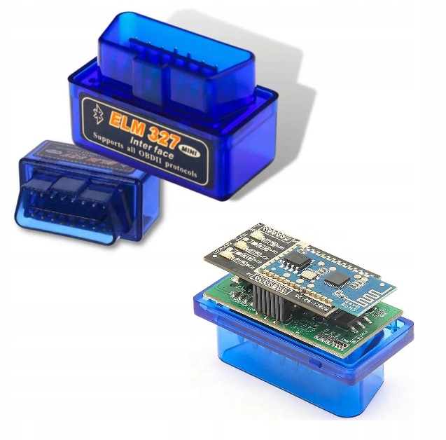 Interfejs Diagnostyczny ELM327 OBD2 V1.5 2PCB PIC18F25K80 Bluetooth Micro