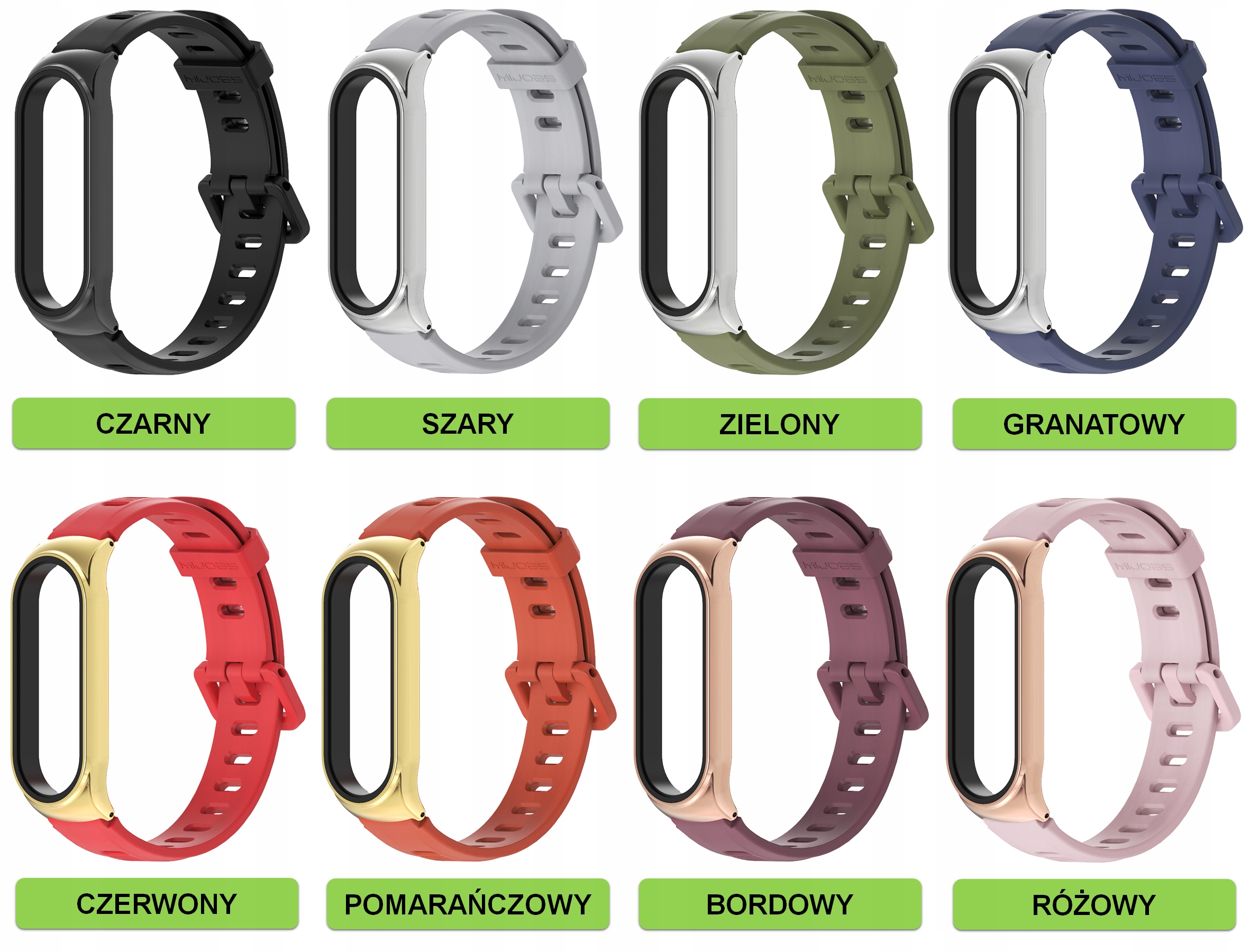 PASEK OPASKA DUO do XIAOMI MI BAND 3/4/5/6 KOLORY EAN (GTIN) 5904921150088