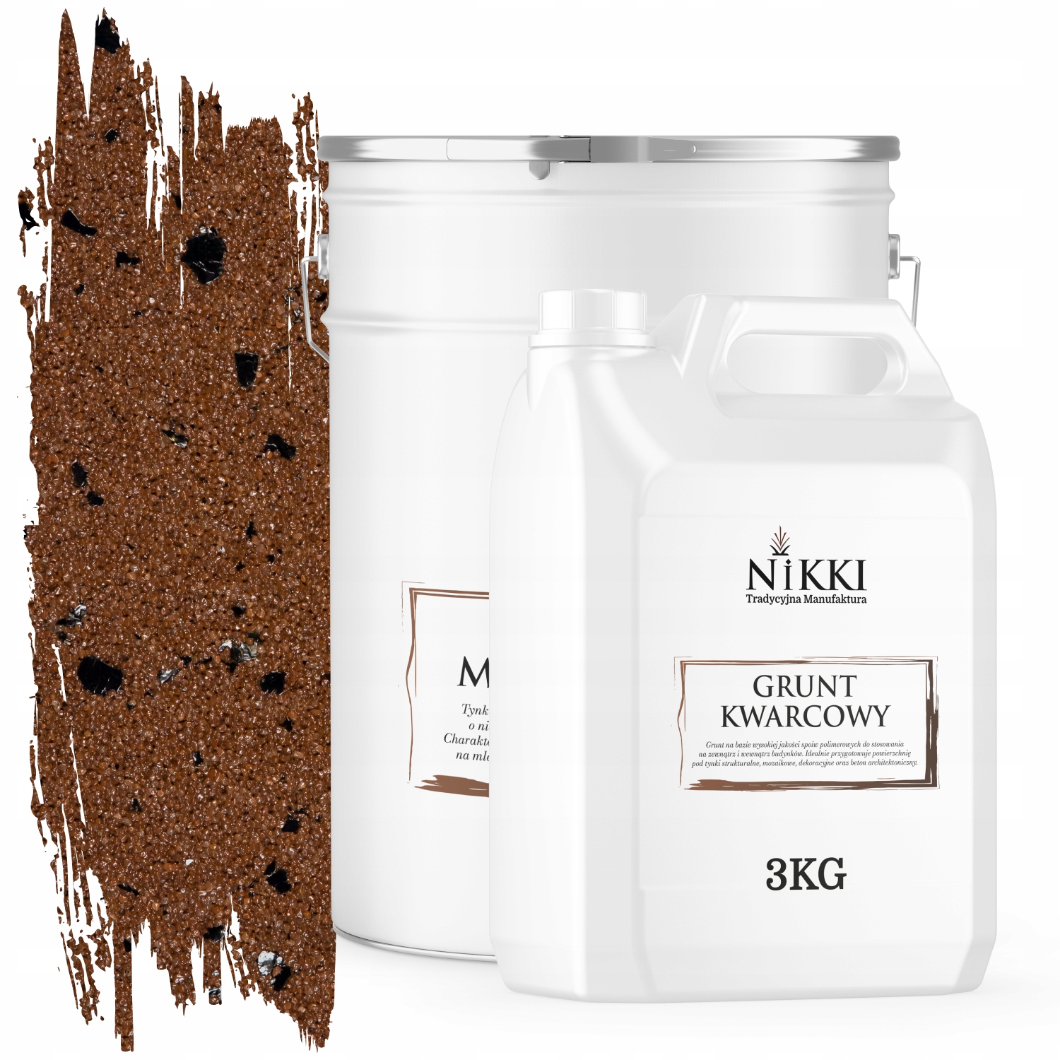 Mozaiková Omietka Hnedá S Čiernou Mikou M94 Sada 25KG+ZÁKLADNÝ Náter 3KG