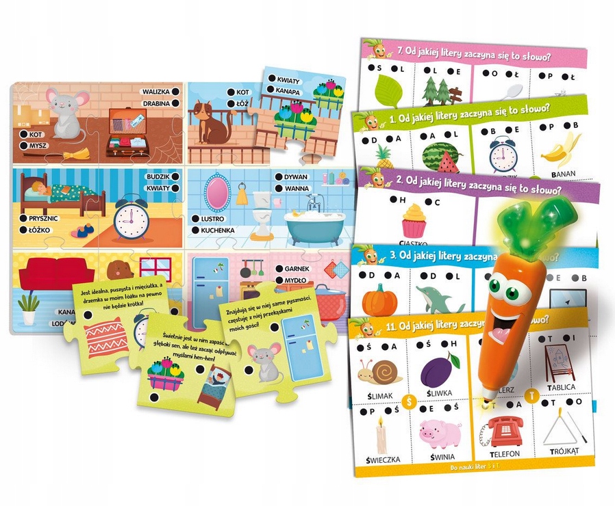 LISCIANI Carotina - ABC I pierwsze słowa Zestaw wielu interaktywnych kart EAN (GTIN) 8008324093960