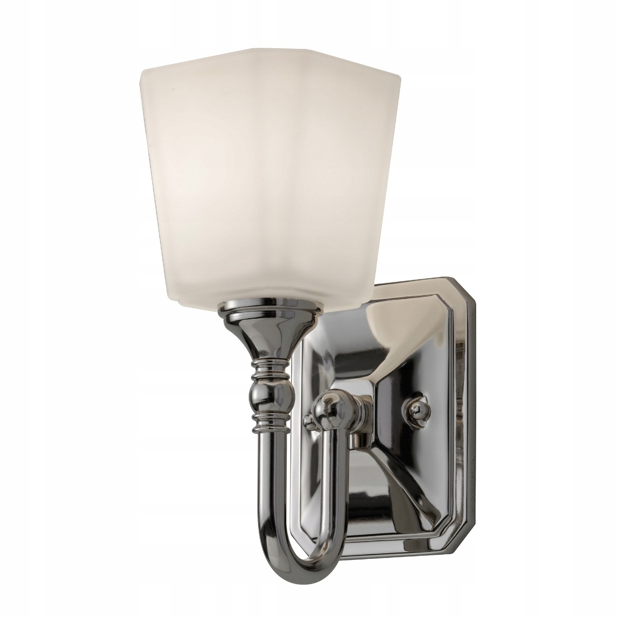 Kúpeľňové nástenné svietidlo, chróm, sklo, biela vintage lampa, IP44 Feiss