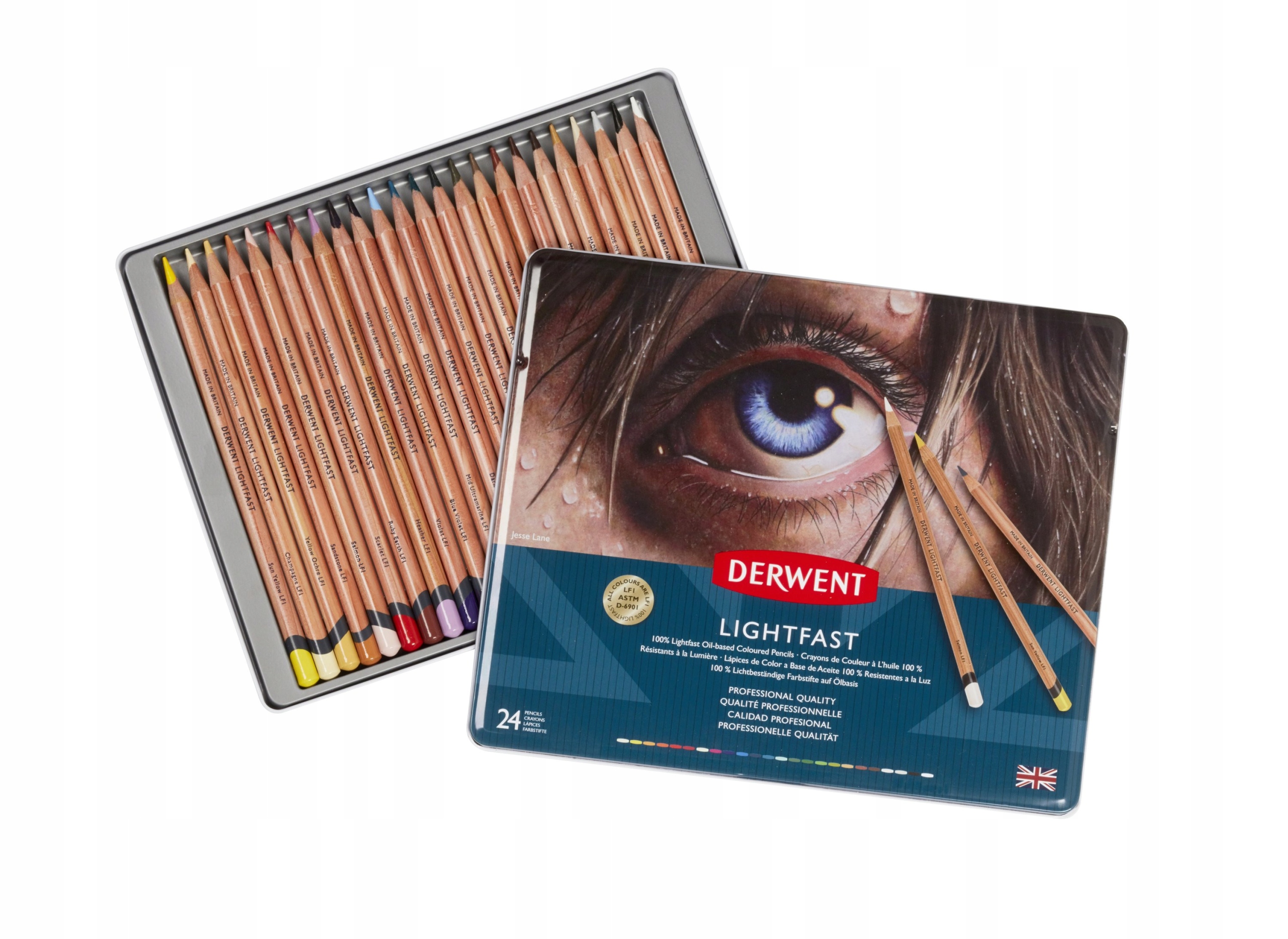 Sada pastelek Lightfast Derwent 24 barev