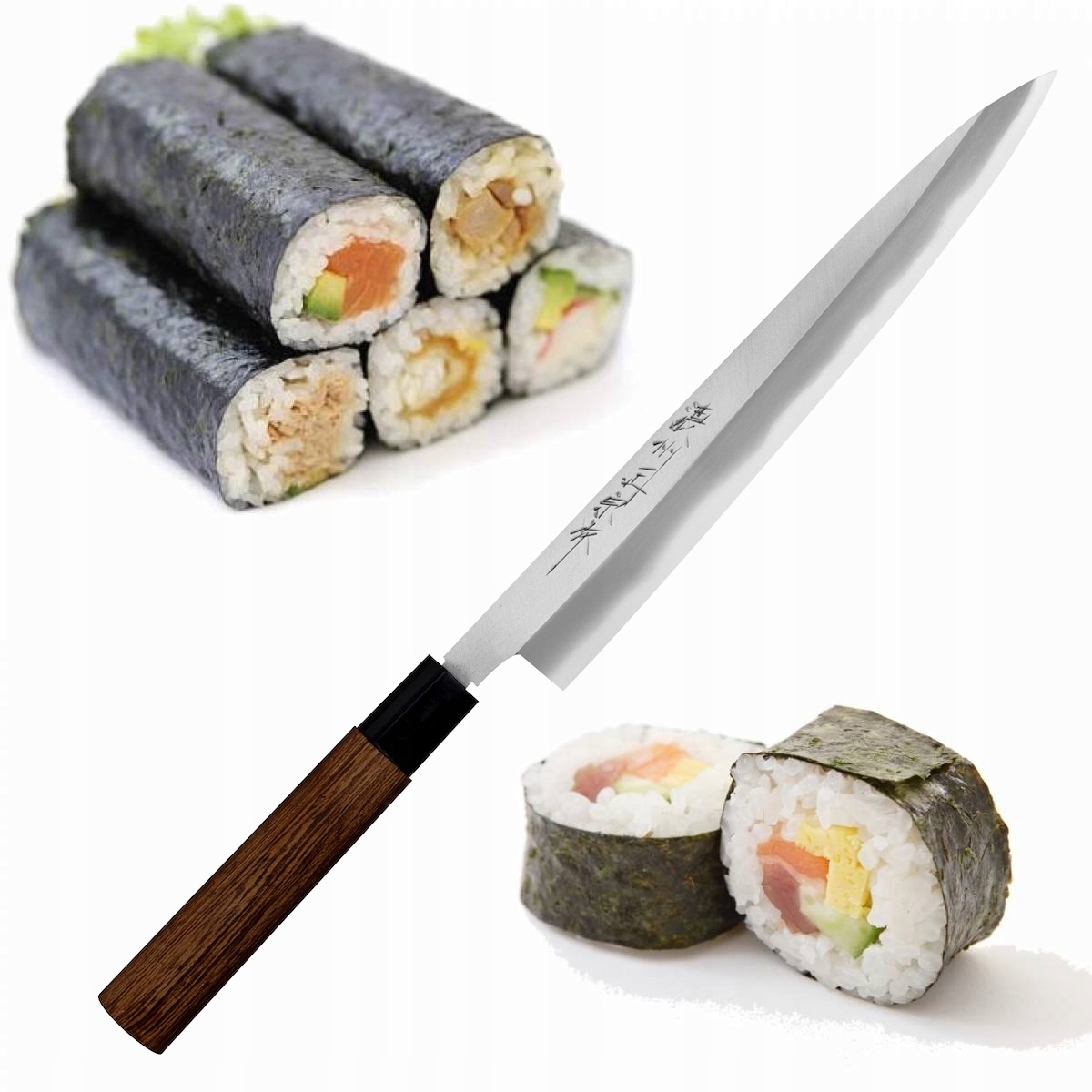 Satake Aogami#2 Pro Japonský ostrý kuchynský nôž Yanagiba na sushi 24 cm