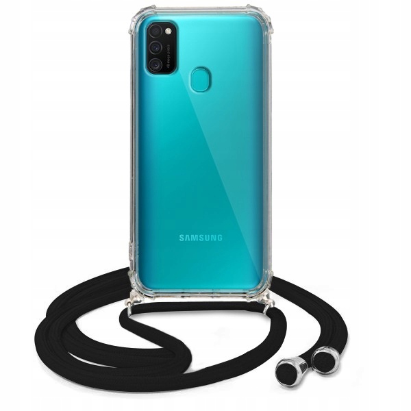 

Etui Crossbody Samsung M21 Czarny Sznurek Ochronne