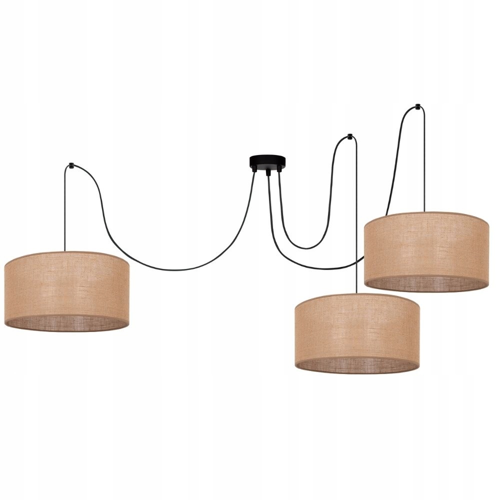 

Boho Lampa Sufitowa Wisząca Juta Spider Pająk 30CM