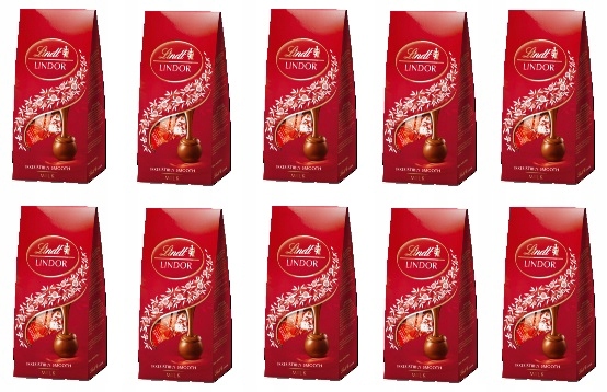 10x 100g Lindt Lindor Milk praliny Karton