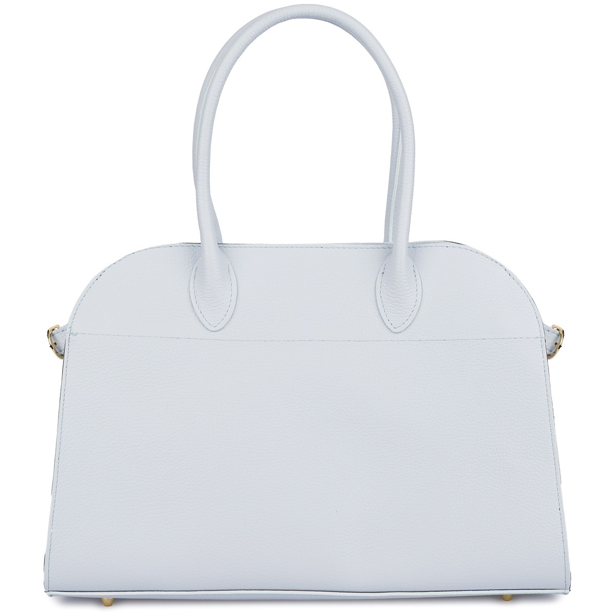 Dámská klasická kožená kabelka z prostorné italské kůže Beltimore, modrá