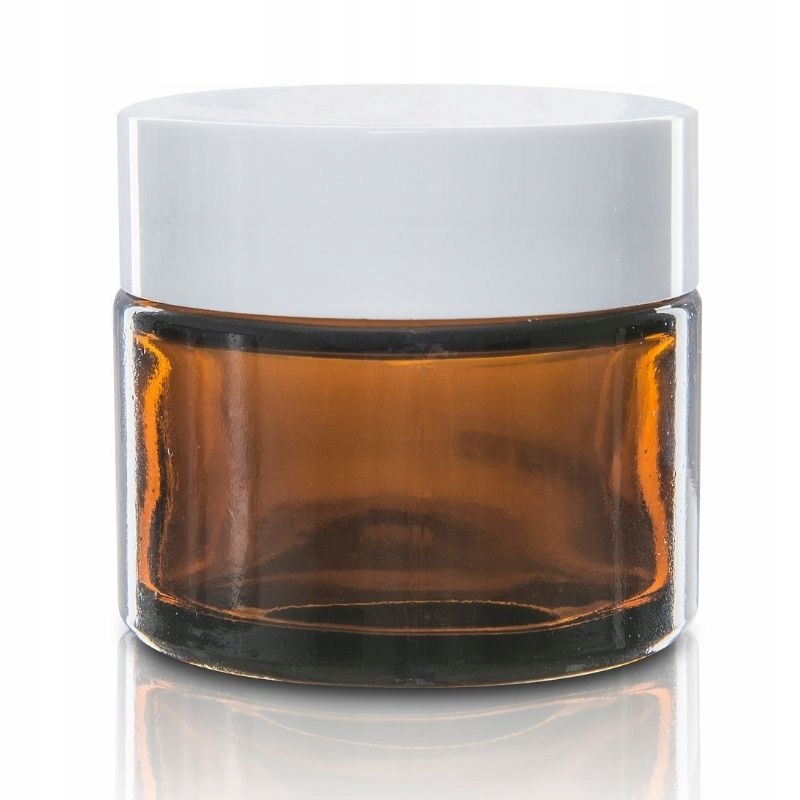 

Słoik szklany brązowy 50ml z nakrętką białą
