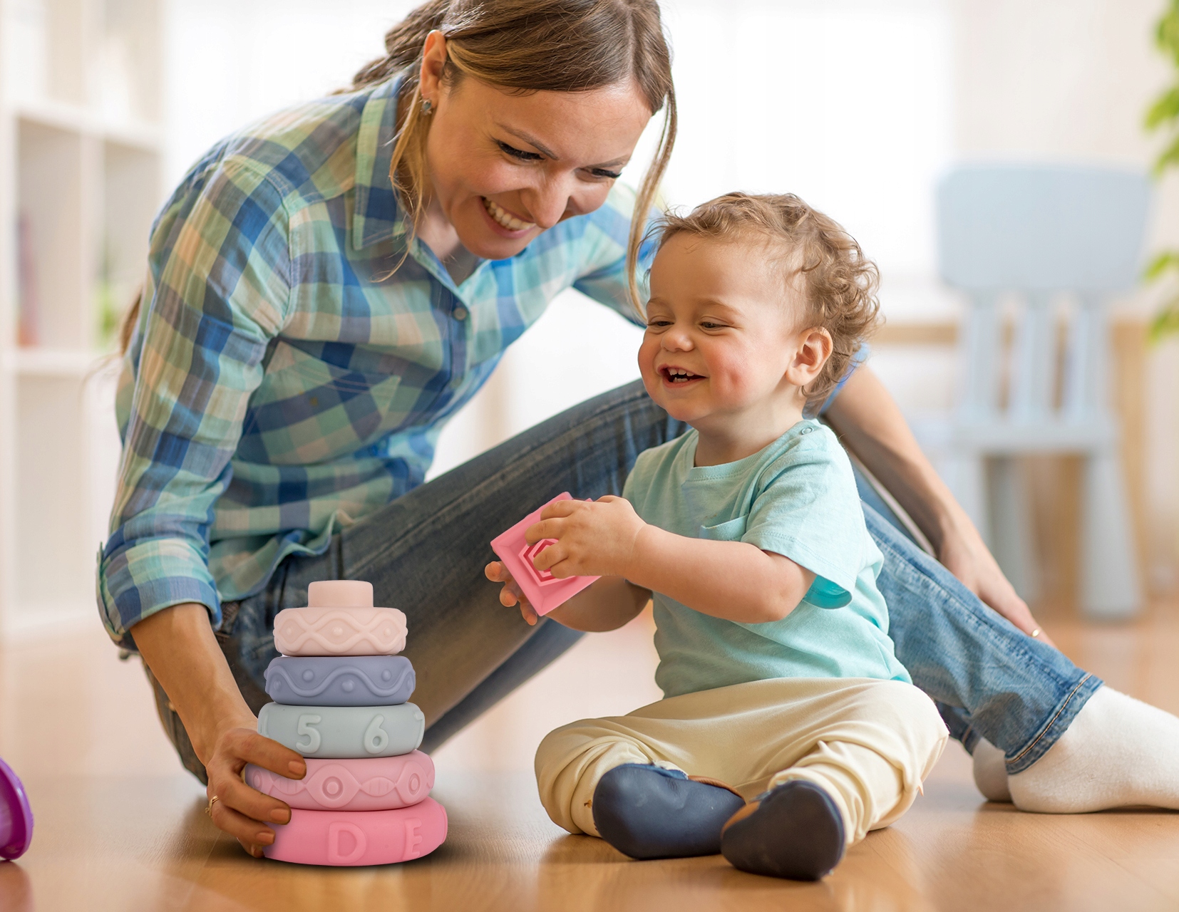 SOFT SENSORY BLOCKS FOR BABY 27 KS značky MalPlay