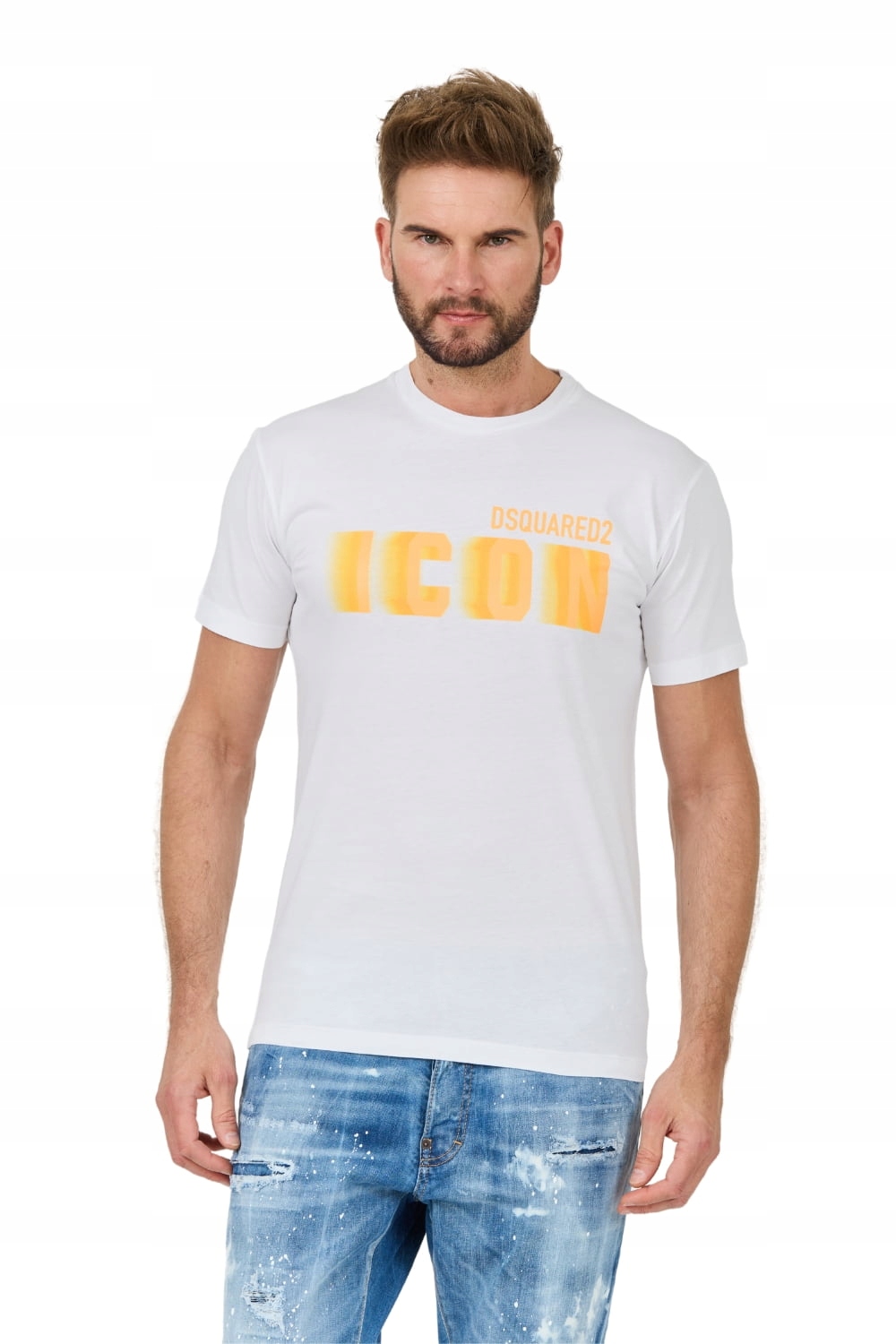 DSQUARED2 Bílé tričko Icon Blur Cool Fit Tee M