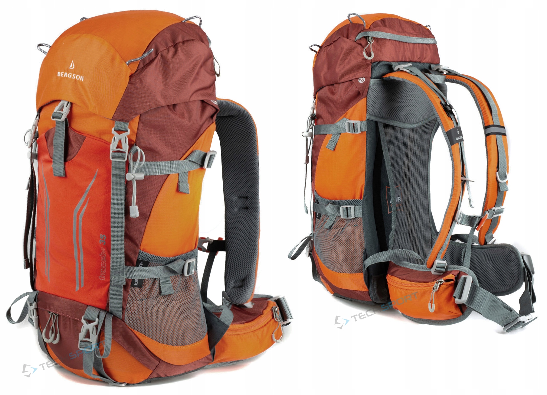 Značkový Batoh Bergson Tunnebo 35L Prodyšný