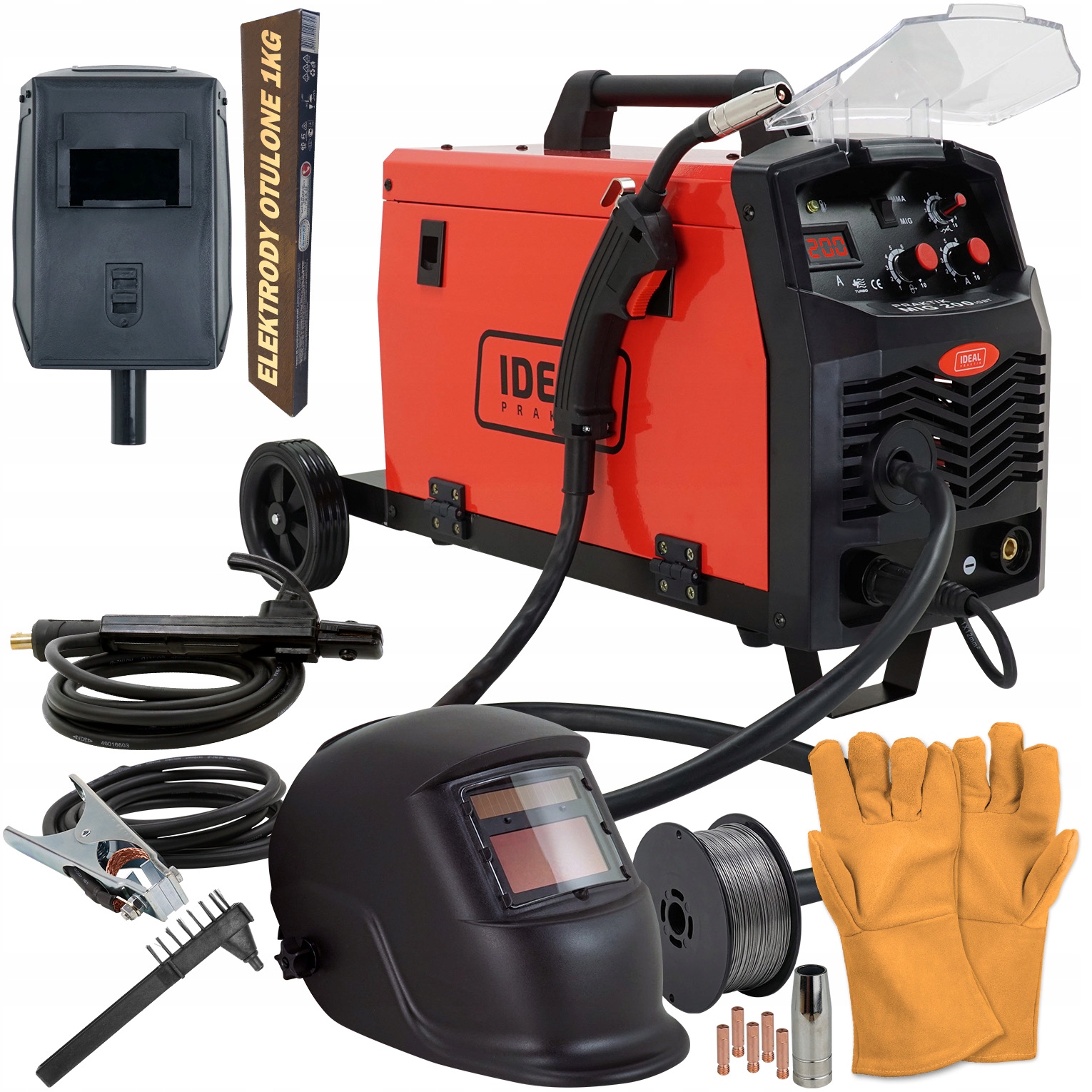 Migomat інверторний зварювальний апарат MIG 200 FLUX Kit