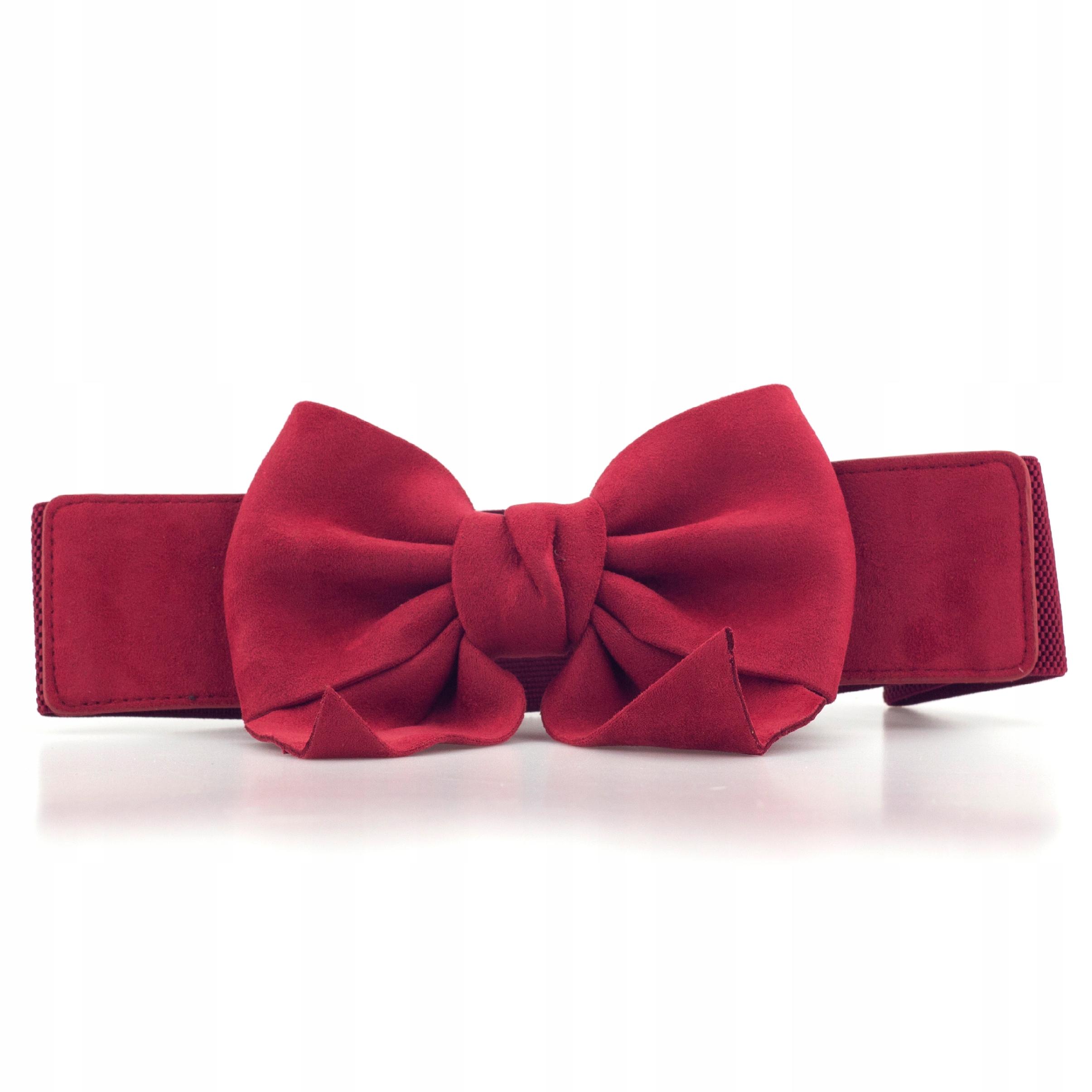 

Pasek Ozdobny do Sukienki Łańcuch Bordo Kokarda