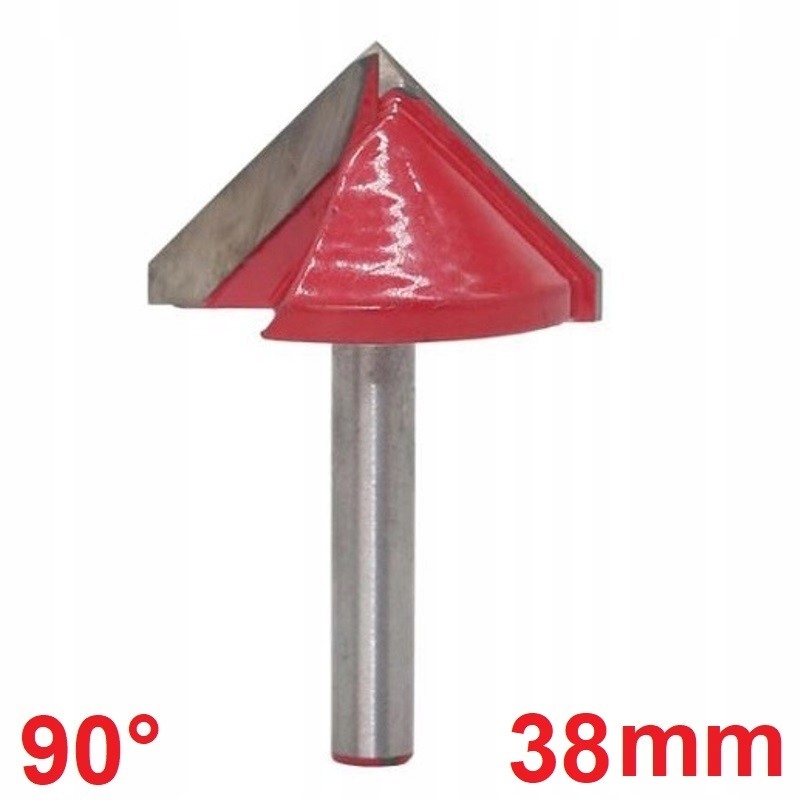 Frez VHM 3D 38mm 90 stopni chwyt 8mm carving