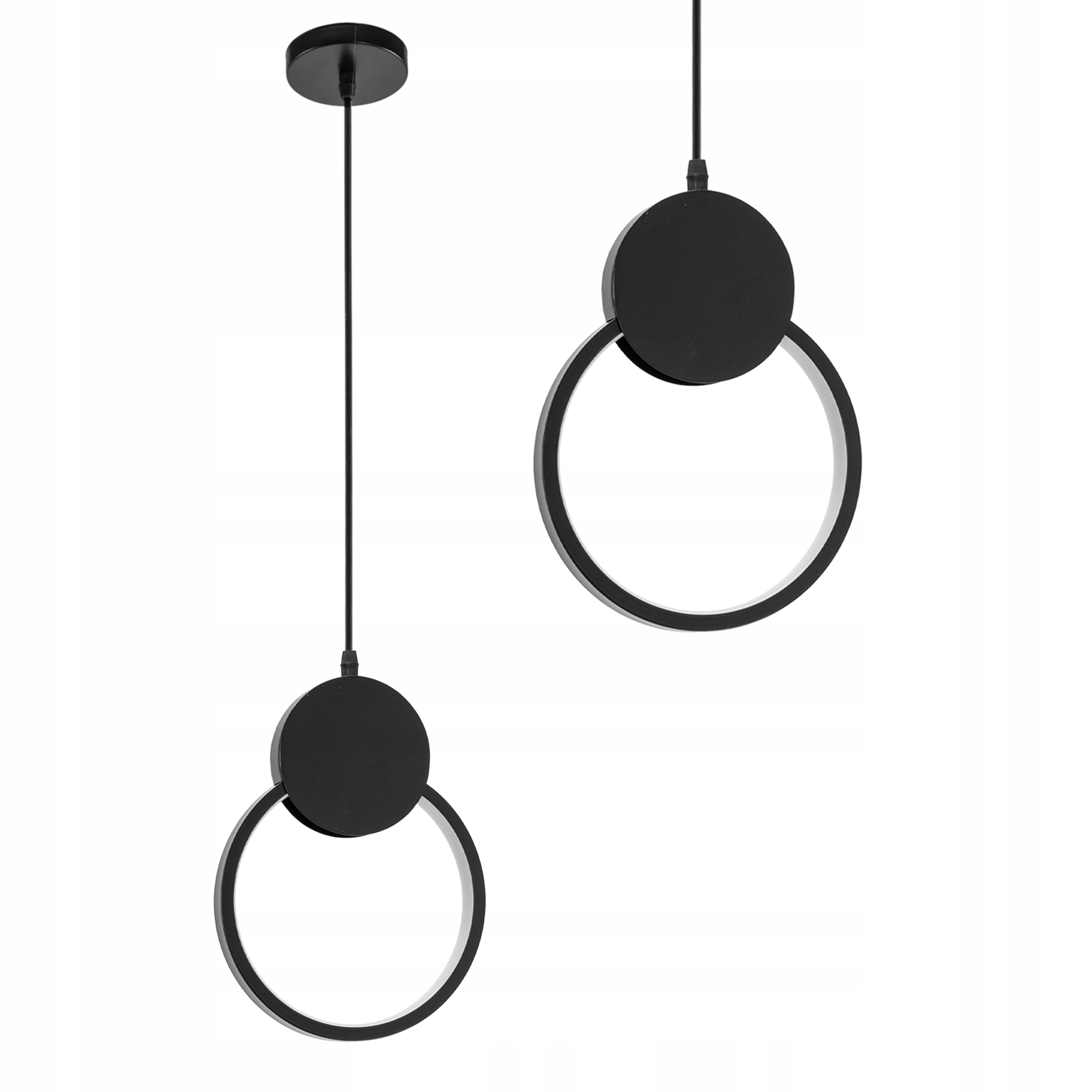 Závěsné Stropní Svítidlo Metal Black Led Černá