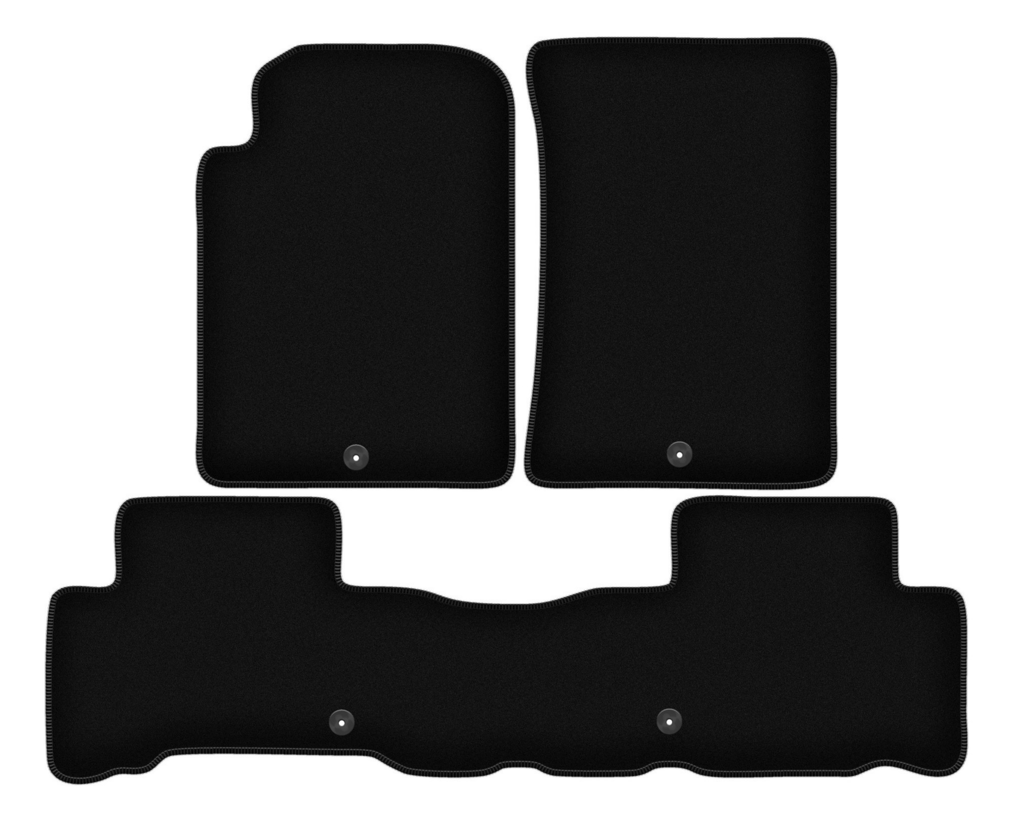 Velurové koberce Basic černé pro: SsangYong Rexton III Suv (2013-)