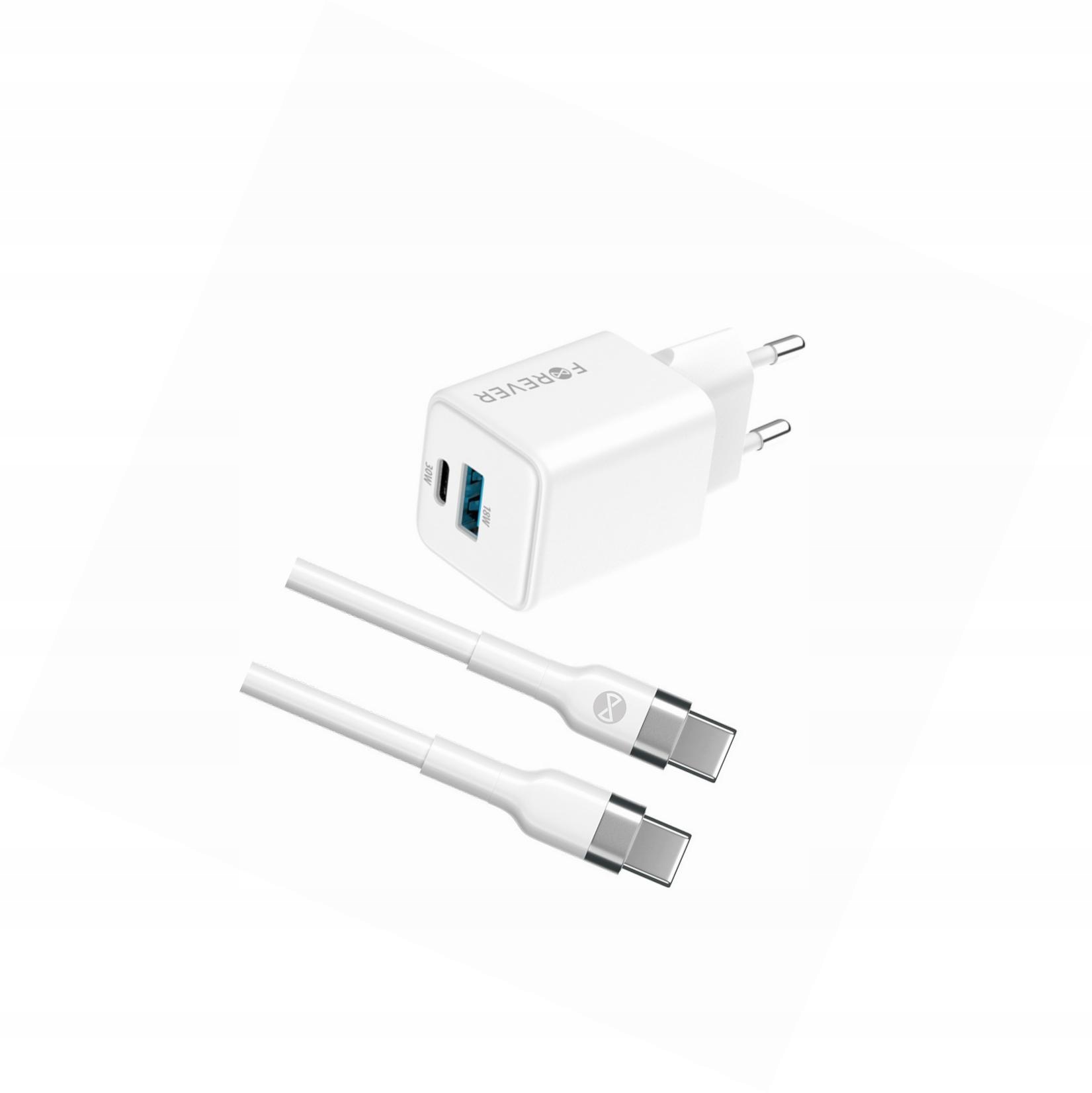 Szybka ładowarka GaN 30W Usb i Usb-c z kablem do Samsung Galaxy A06