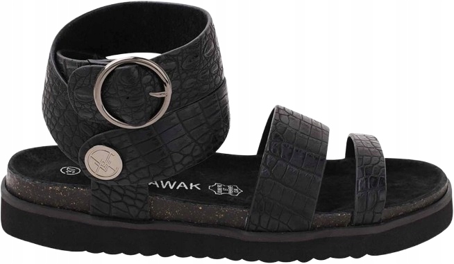 Chattawak Dámské Sandály Černé Zvířecí Vzor 39 J0A