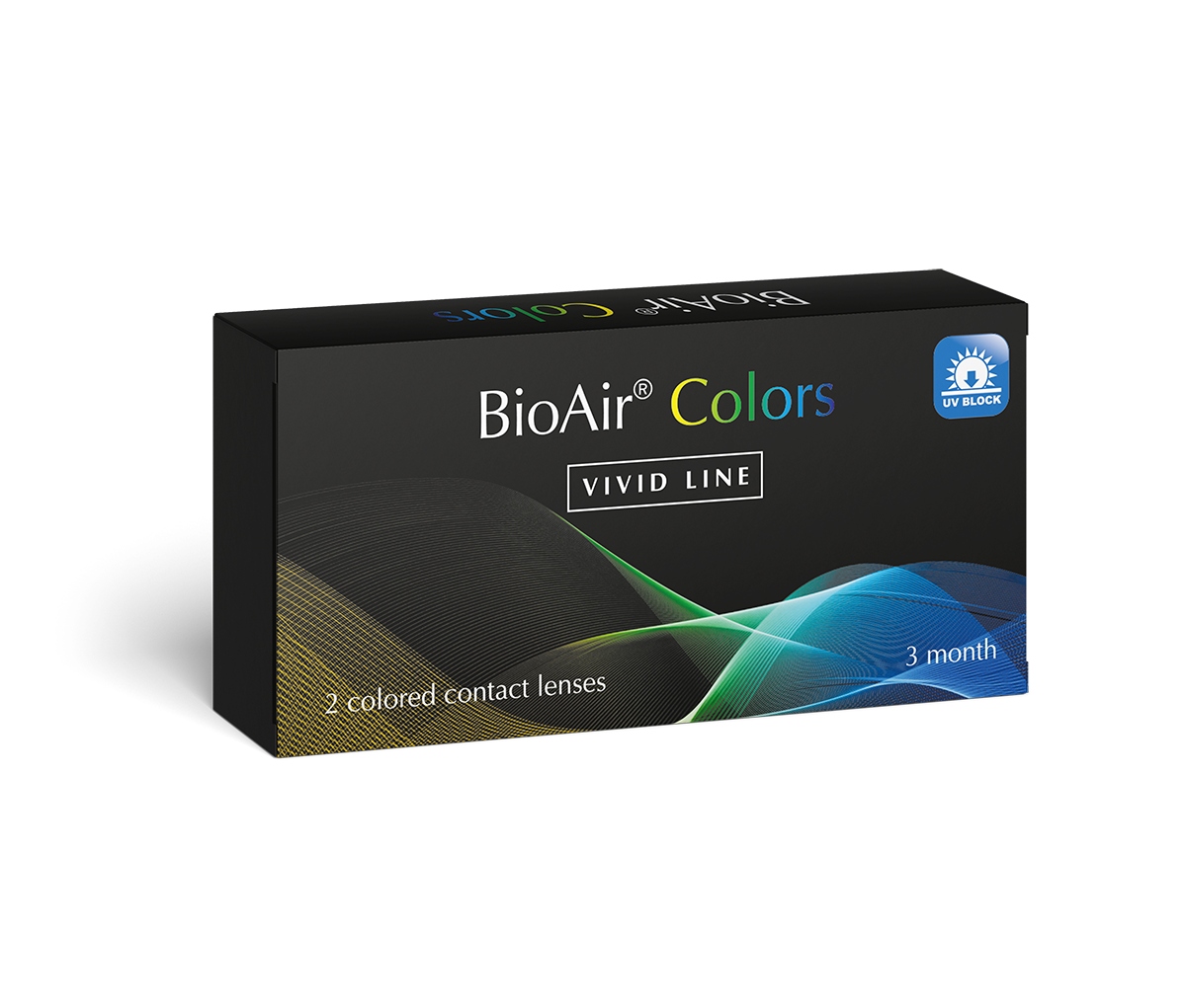 

Soczewki Kolorowe BioAir Colors 2 sztuki Zerówki