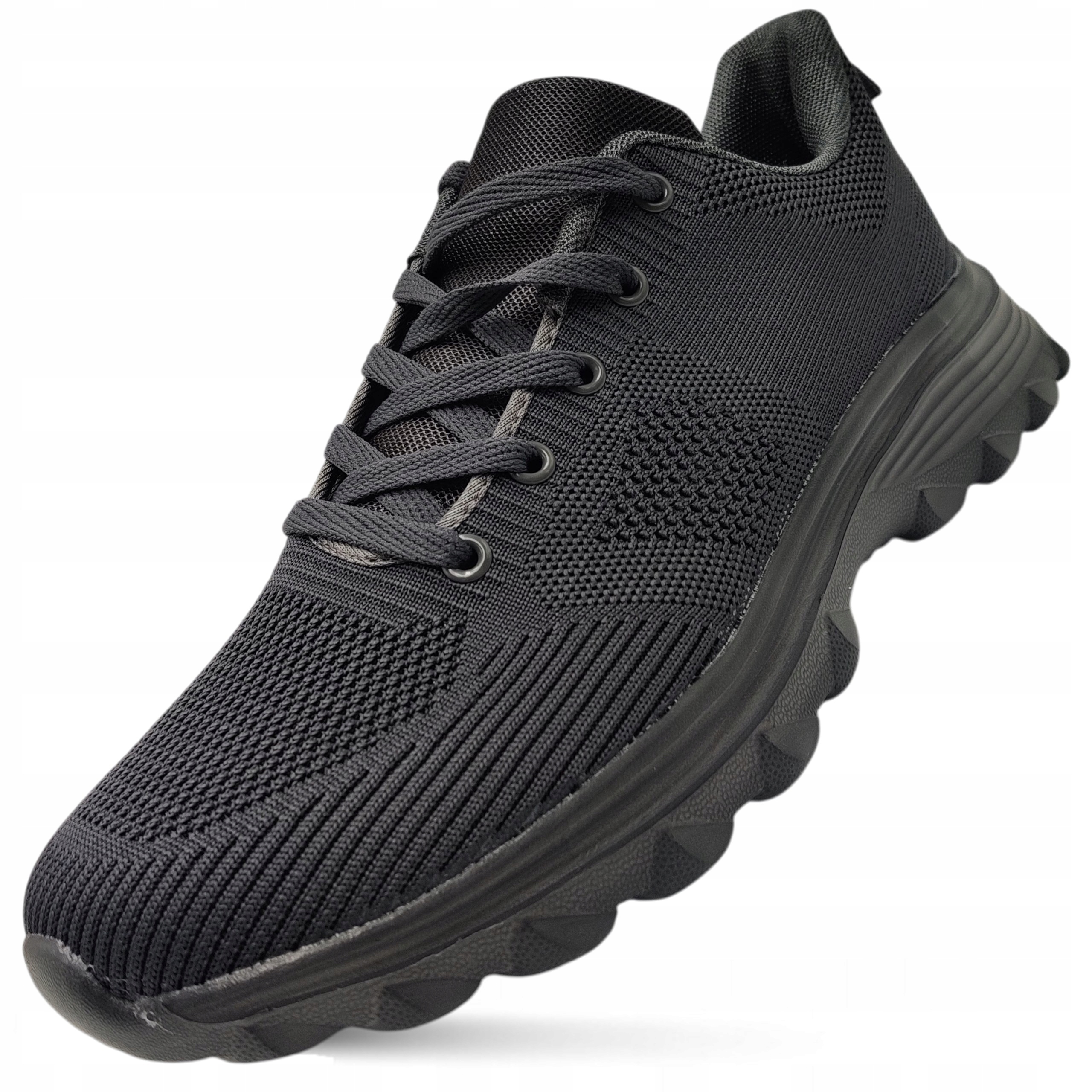 Buty sportowe męskie lekkie elastyczne sneakersy szare siateczka 45