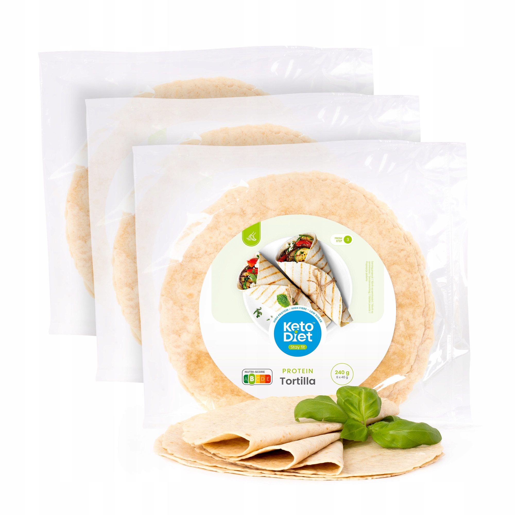 Proteinová tortilla Multipack 3 balení (18 ks)