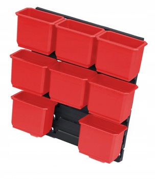 

Ścianka Z Kubełkami Organizer Pudełka Qbrick 9 El