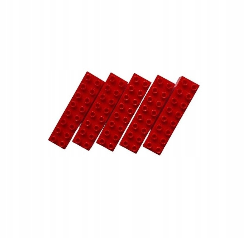 

Klocek 8x2 pin czerwony 5szt kompatybilne z Duplo