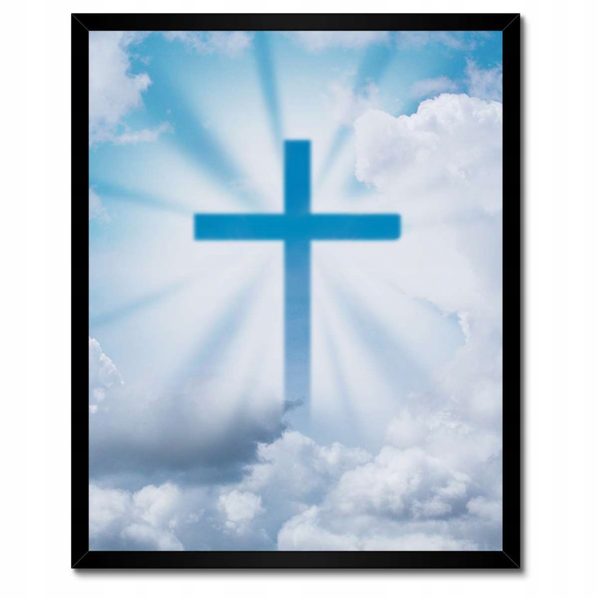 Plakáty v rámu 40x50 Kříž Ježíš Nebe Víra