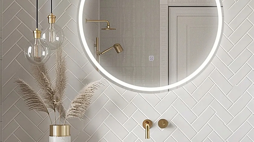 Lustro ścienne Balneo owal 90 x 90 mm Szerokość 90 mm