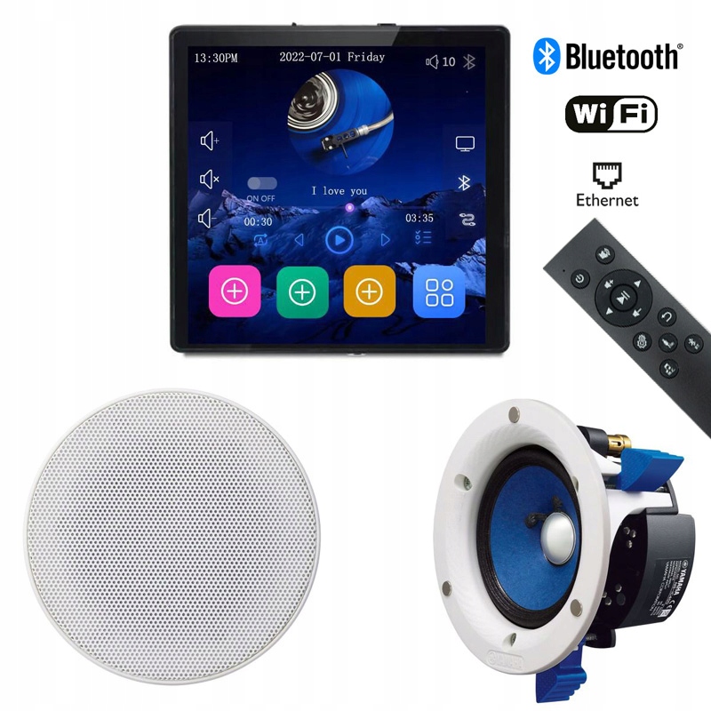 Hifi Music Internetové Podomietkové Rádio Wifi Bt 2 Reproduktory Yamaha 30W