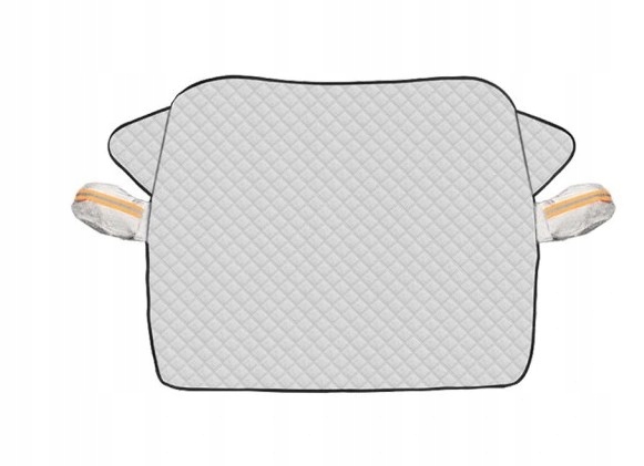 Лобовое стекло автомобиля снежный покров