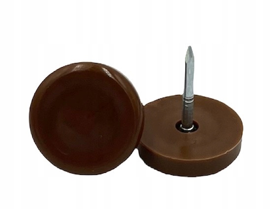 

Ślizgi plastikowe wbijane Ø16mm brązowe 8szt.