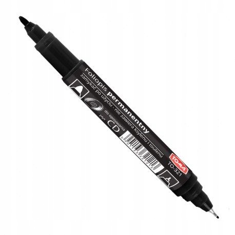 

Dwustronny Marker Permanentny foliopis Czarny