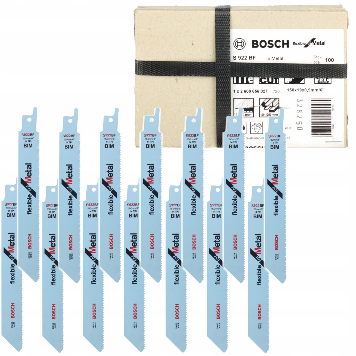 ZESTAW 100 BRZESZCZOTÓW DO METALU S 922 BF BOSCH