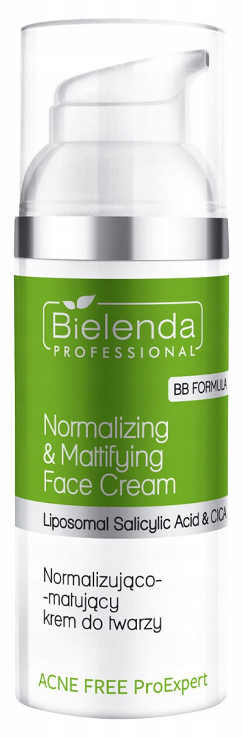 Bielenda Professional Acne Free Normalizująco-matujący krem do twarzy 50 ml