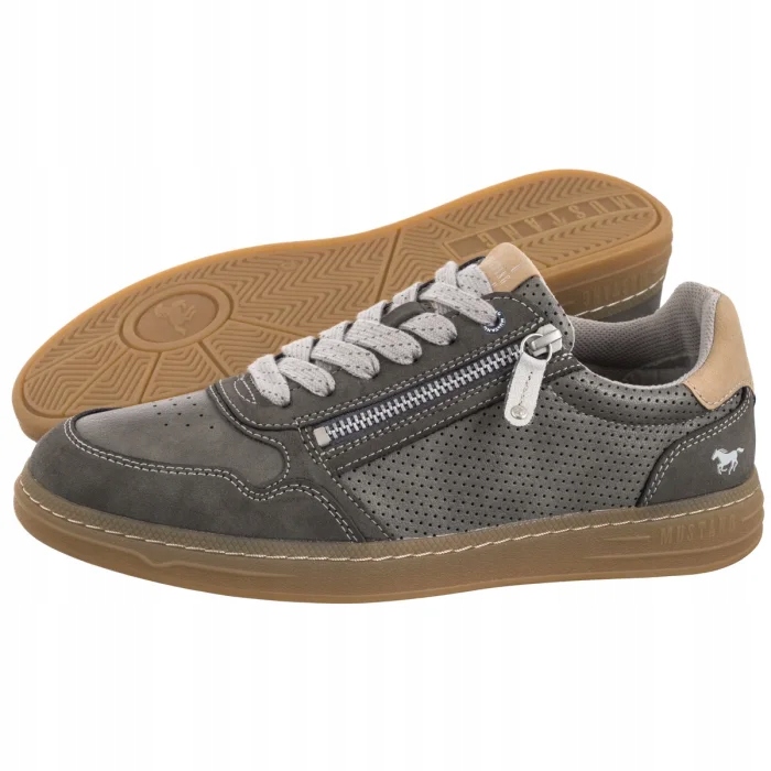 Polobotky Pánské tenisky Mustang Šedé 4204-301-2