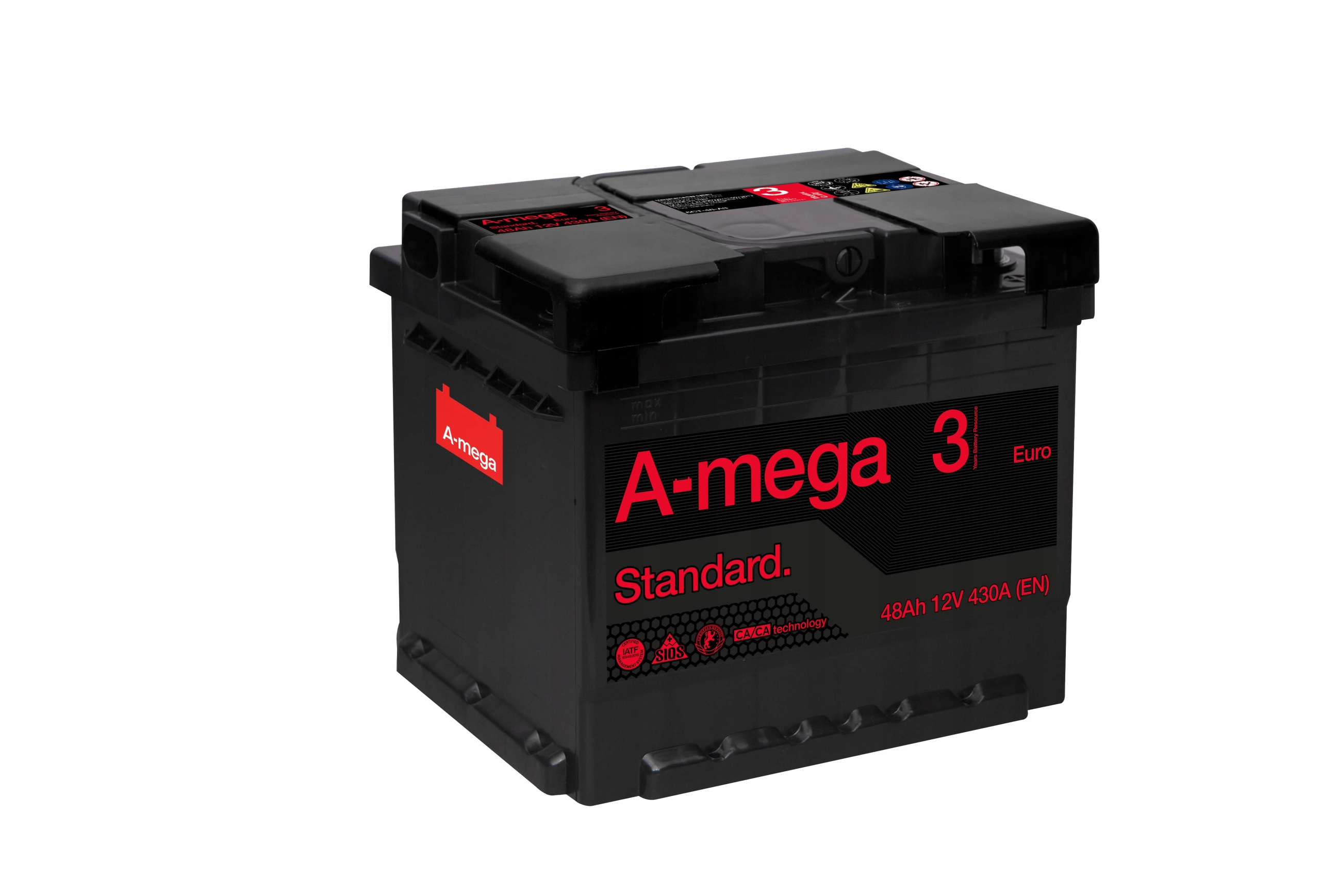 6CT-48-A3 - Акумулятор AMEGA Standard M3 12V 48Ah 430A