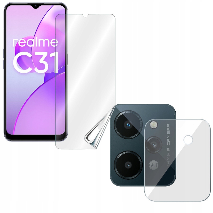 

Folia Hybryda Szkło Na Aparat Do Realme C31