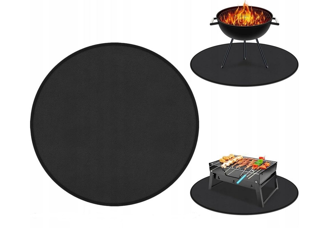 Ochranná Podložka Velká Pod Gril Bbq Kulatá 120 CM Podložka Chrání Podlahu