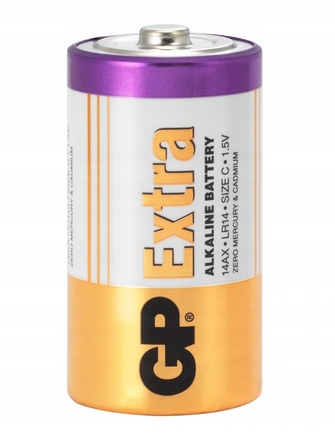 8x акумуляторна батарея alkaliczna GP EXTRA R14 c 1,5 В марки GP