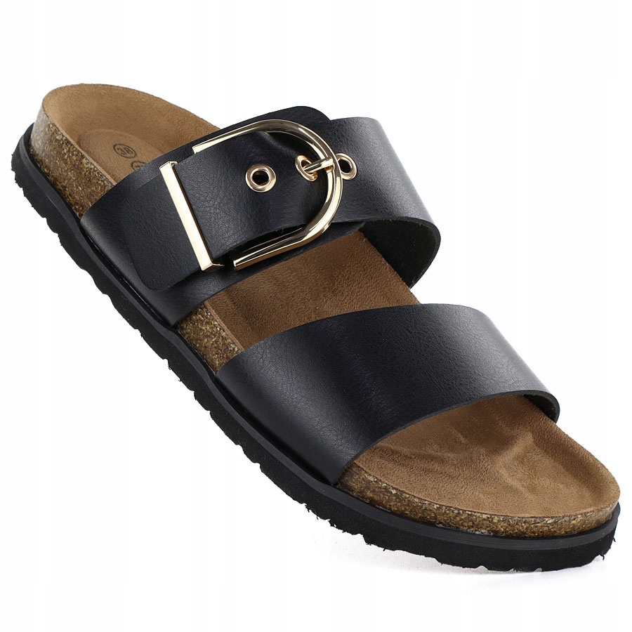 Nazouváky s přezkou černé Potocki 54325 39