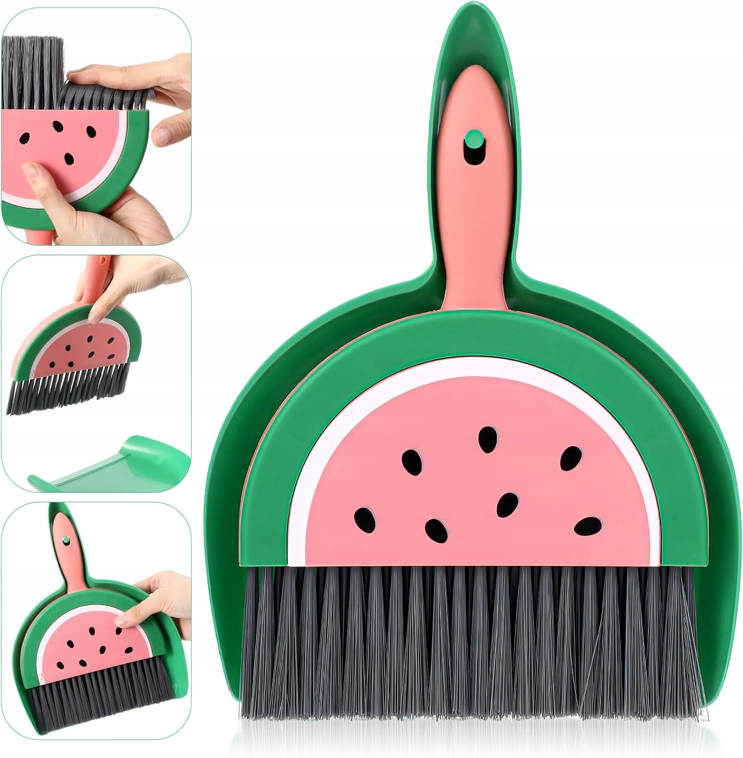 Levně Mini Metla S Ruční Lopatkou Pro Kancelářský Stůl A Čištění Zvířat