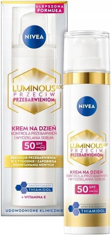 Nivea Luminous630 denní krém Spf 50 zesvětluje pigmentové skvrny 40 ml