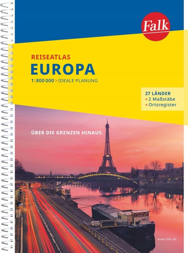

Europa 2023 Atlas Samochodowy Drogowy Falk