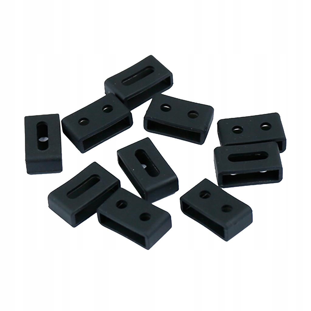 10 sztuk silikonowej pętli uchwytu do GA110 Gd Ba w kolorze czarnym 22 mm